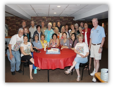 At the Welcome Potluck Lunch